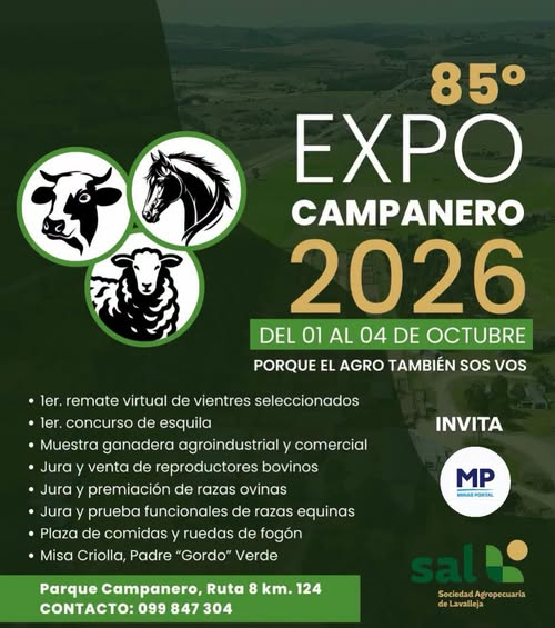 85.ª Expo Campanero 2026, Sociedad Agropecuaria de Lavalleja