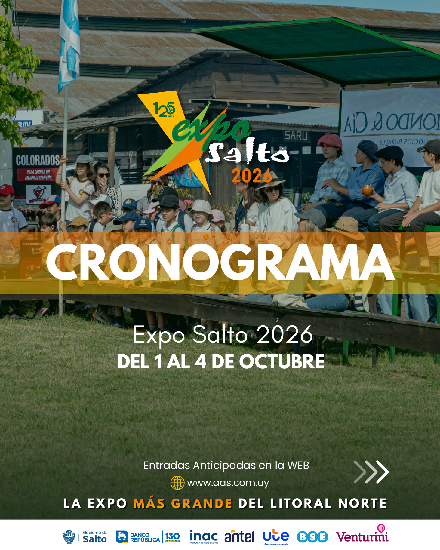 Afiche de Expo Salto 2026, del 1.º al 4 de octubre